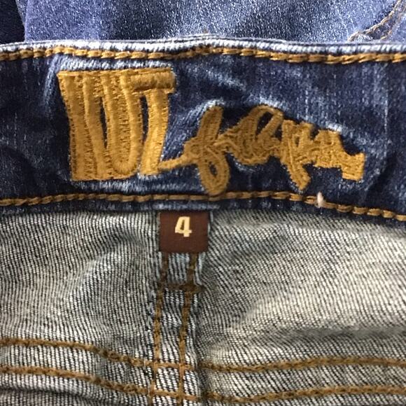 Kut from the Kloth Mid Rise Straight Slim Leg Classic Blue Rinse Jeans sz 4 x 30 - Picture 10 of 11